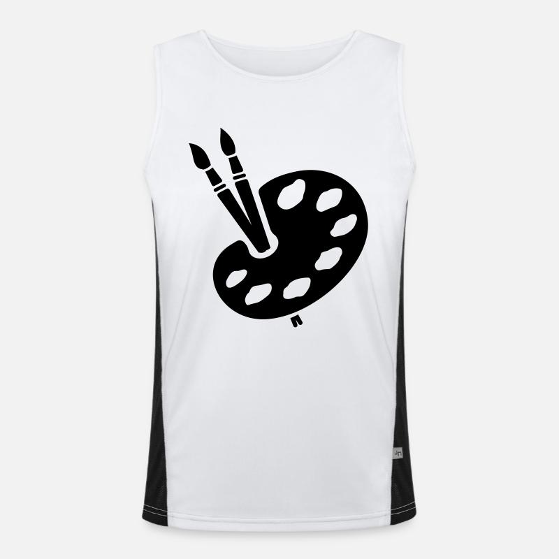 Gemälde Funktionelles Kontrast-Tank Top für Männer 
