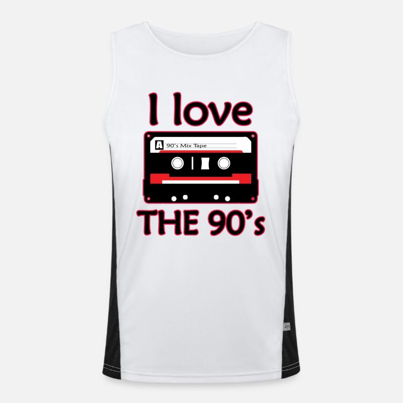 1990s Proverbs 90s Gift Idea Men's Functional Contrast Tank Top 