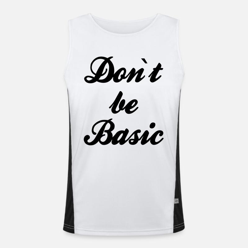 Do not be basic Funktionelles Kontrast-Tank Top für Männer 