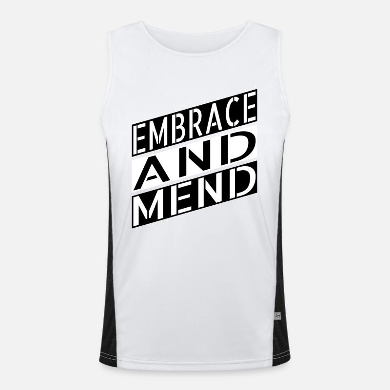 holistic healing supportive community Funktionelles Kontrast-Tank Top für Männer 