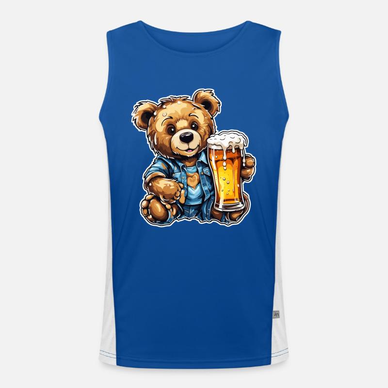 Teddy Bear / Cuddly Toy / Stuffed Animal / Gift Idea Men's Functional Contrast Tank Top 