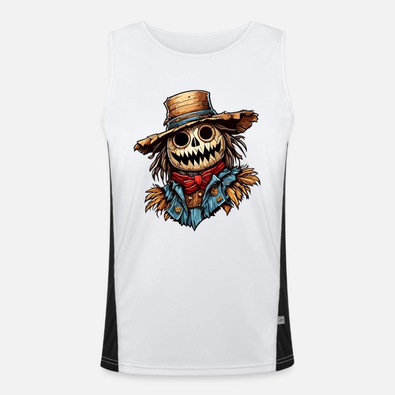Vogelscheuche / Erntehelfer / Maisfeld / Feld Funktionelles Kontrast-Tank Top für Männer 