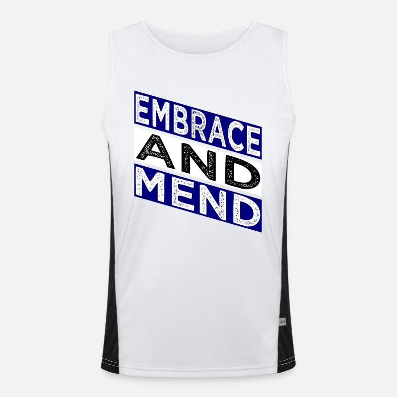 funny sayings helping hand joke support system Funktionelles Kontrast-Tank Top für Männer 