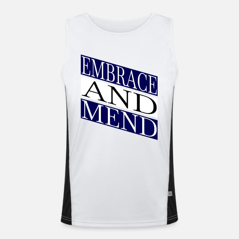 supportive relationships support network present Funktionelles Kontrast-Tank Top für Männer 