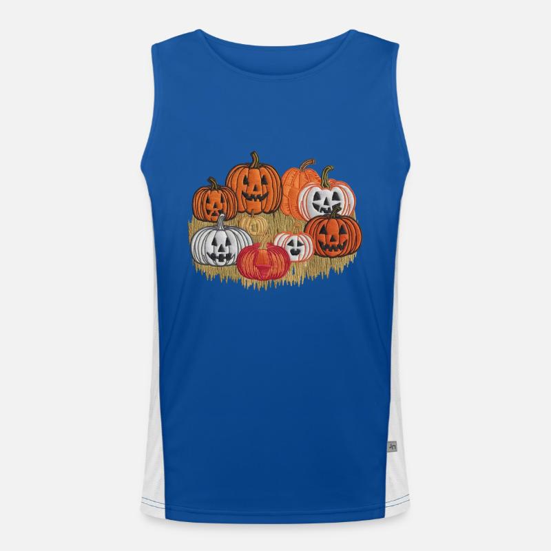 Beaded Halloween Men's Functional Contrast Tank Top 