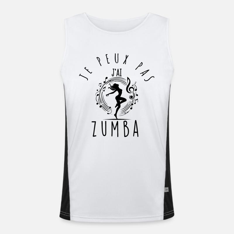 I can't, I danced. - Men's Functional Contrast Tank Top  - white/black