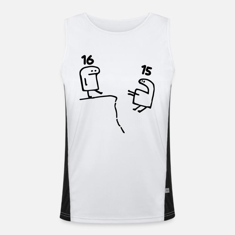 16 Year Old - 16th Birthday Fun 16 Year Old Gift Men's Functional Contrast Tank Top 