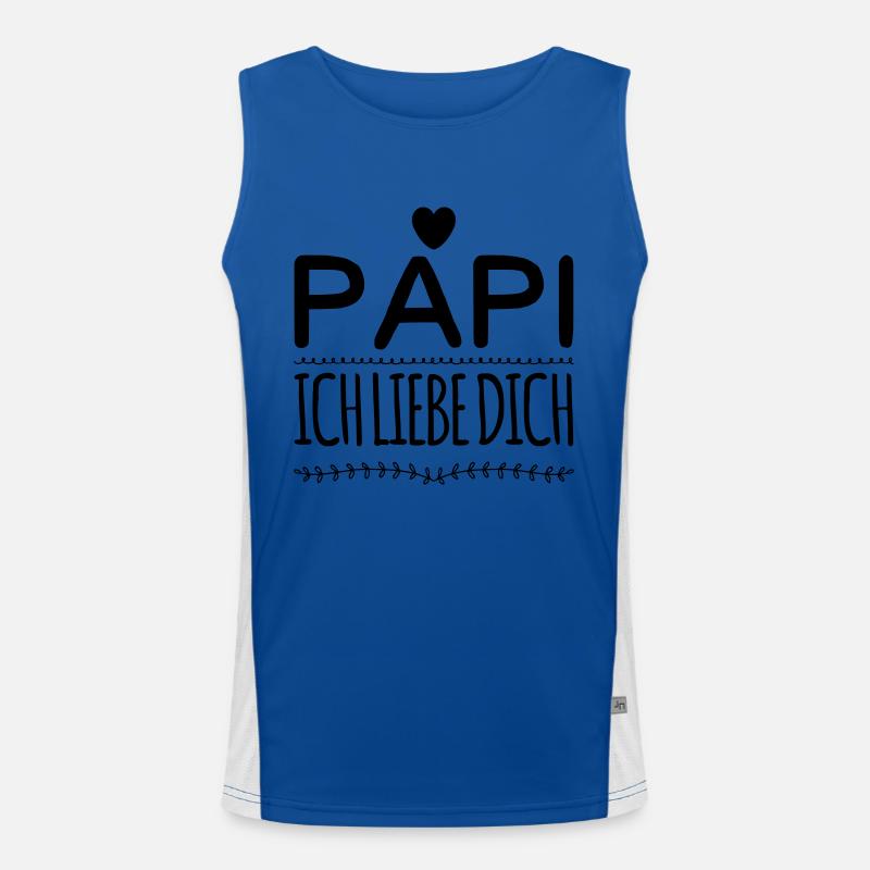 Papi Dad Love Men's Functional Contrast Tank Top 