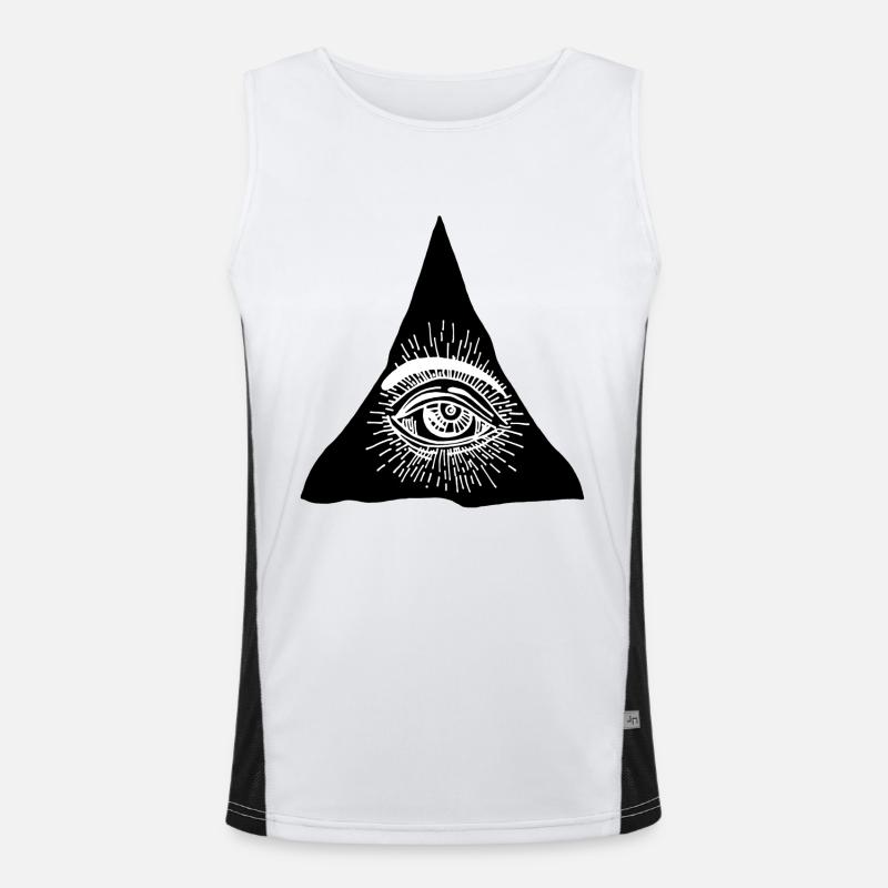Third eye Men's Functional Contrast Tank Top 