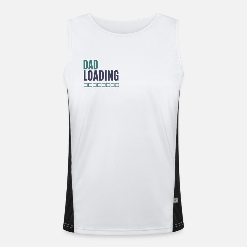 Dad Loading Fortschrittsanzeige Funktionelles Kontrast-Tank Top für Männer 