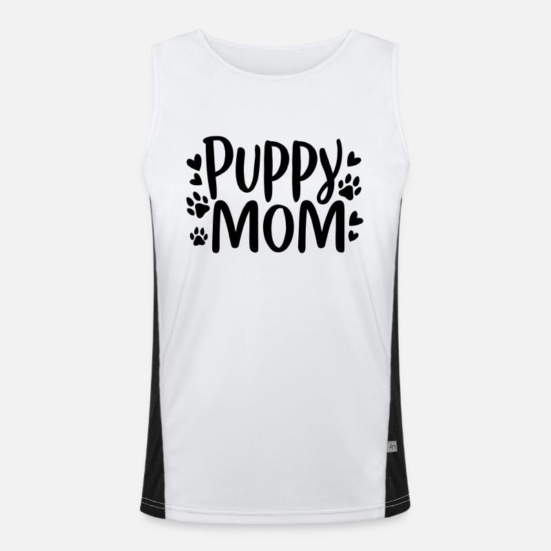 puppy dog Men's Functional Contrast Tank Top 