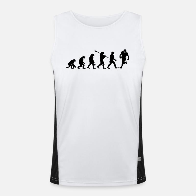 Evolution Rugby - Men's Functional Contrast Tank Top  - white/black