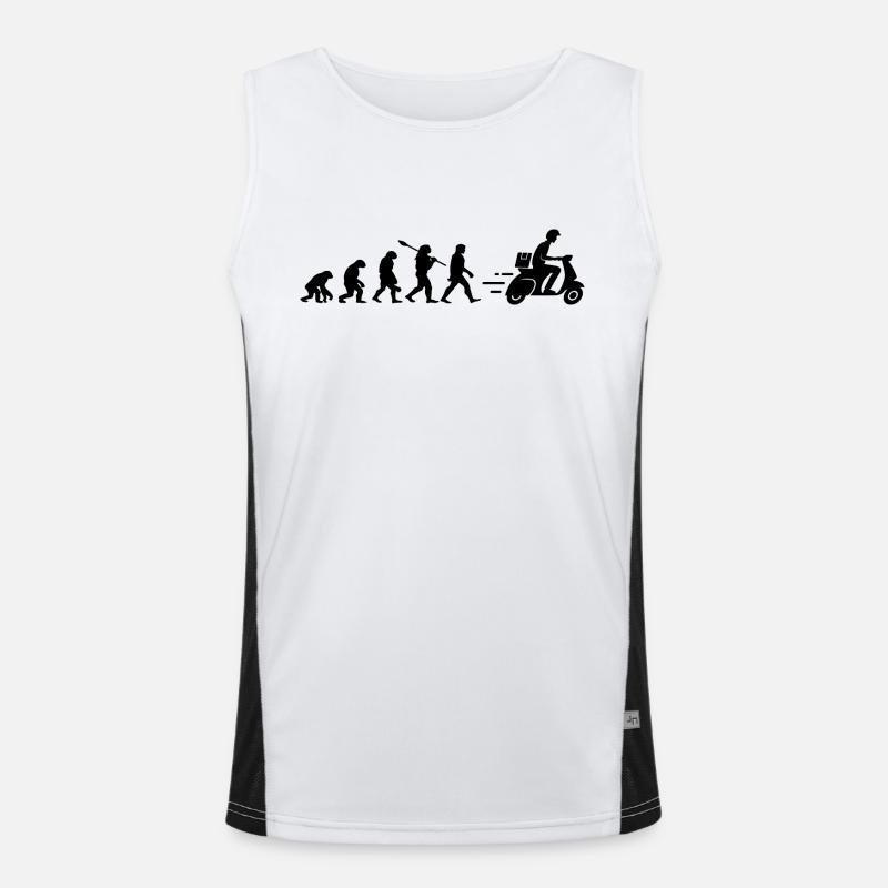 Die Entwicklung des Zustellers Funktionelles Kontrast-Tank Top für Männer 