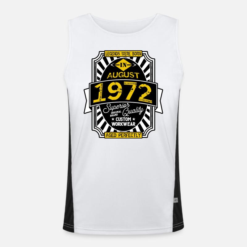 AUGUST 1972 Funktionelles Kontrast-Tank Top für Männer 