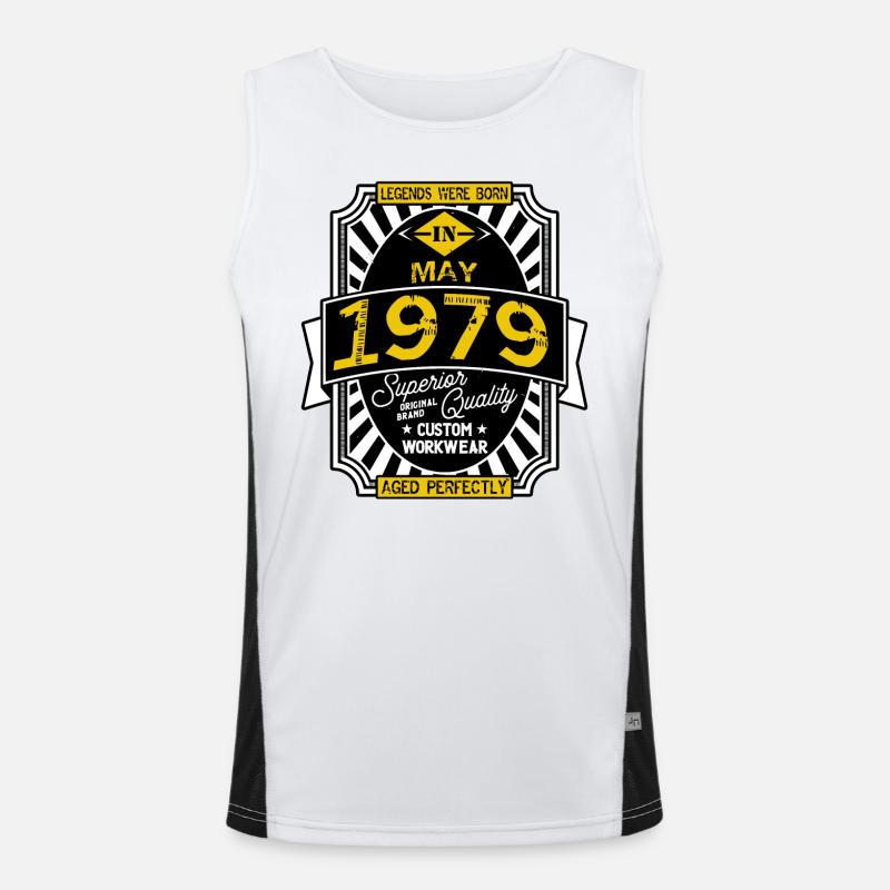 1979 MAY Débardeur respirant contrasté Homme 