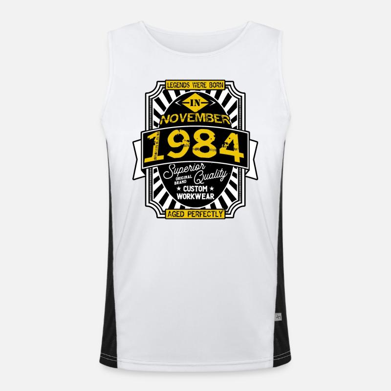 1984 NOVEMBER Men's Functional Contrast Tank Top 