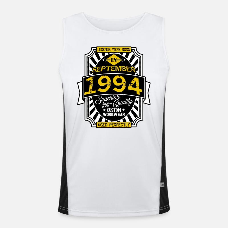 SEPTEMBER 1994 Funktionelles Kontrast-Tank Top für Männer 