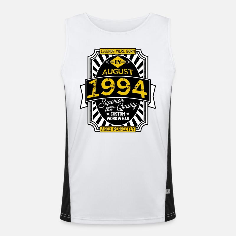 AUGUST 1994 Funktionelles Kontrast-Tank Top für Männer 