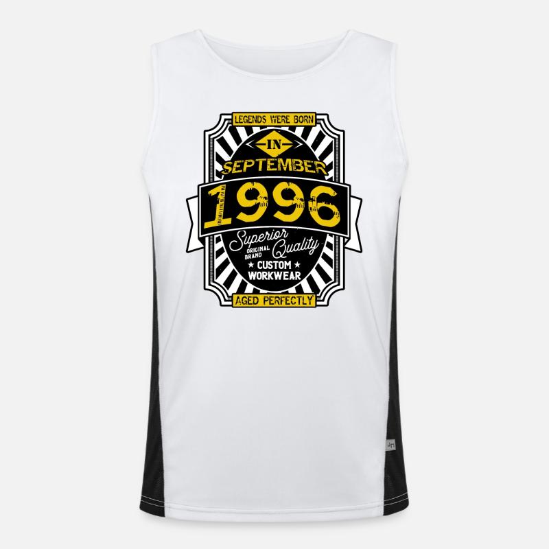 1996 SEPTEMBER Men's Functional Contrast Tank Top 