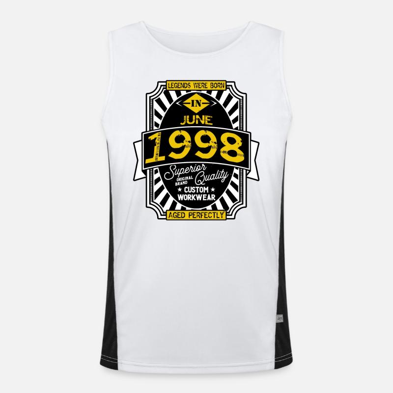 JUNI 1998 Funktionelles Kontrast-Tank Top für Männer 
