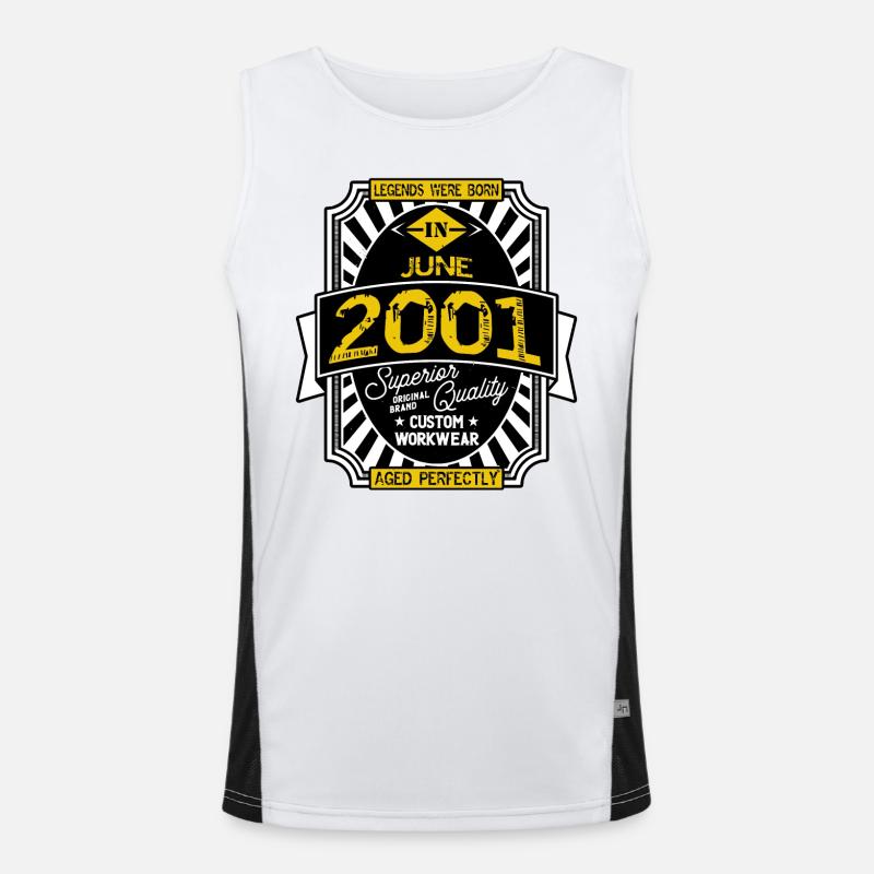 JUNI 2001 Funktionelles Kontrast-Tank Top für Männer 