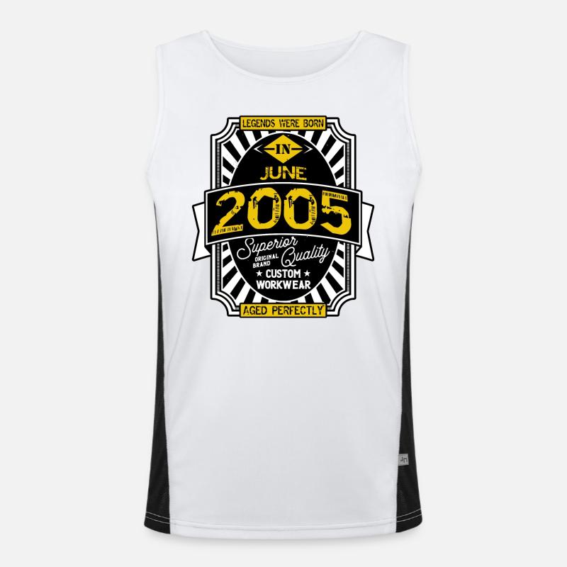 2005 JUNI Funktionelles Kontrast-Tank Top für Männer 