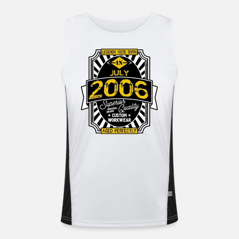 2006 JULI Funktionelles Kontrast-Tank Top für Männer 