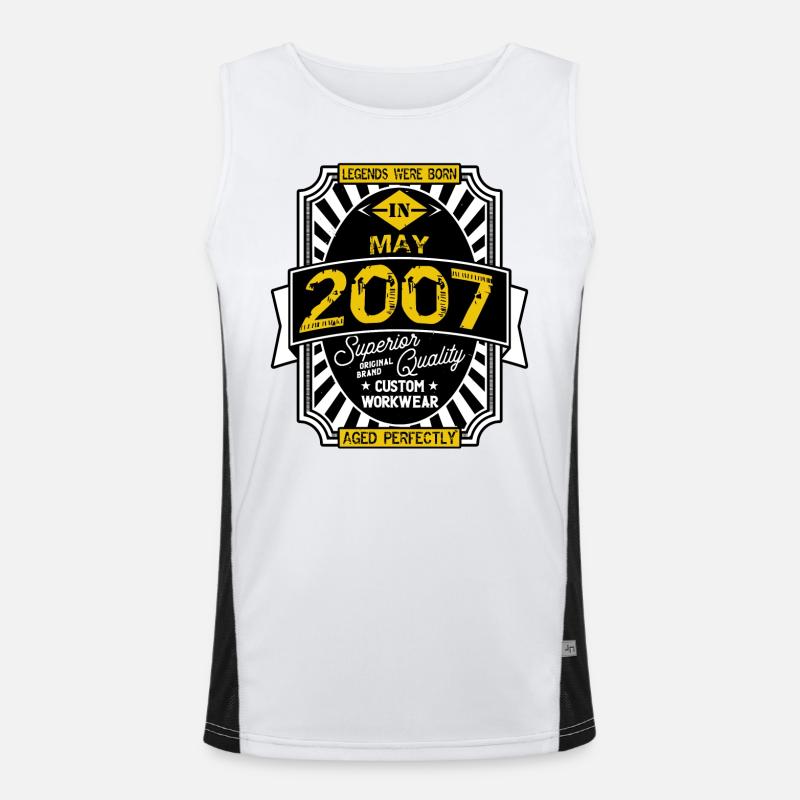 2007 MAY Men's Functional Contrast Tank Top 