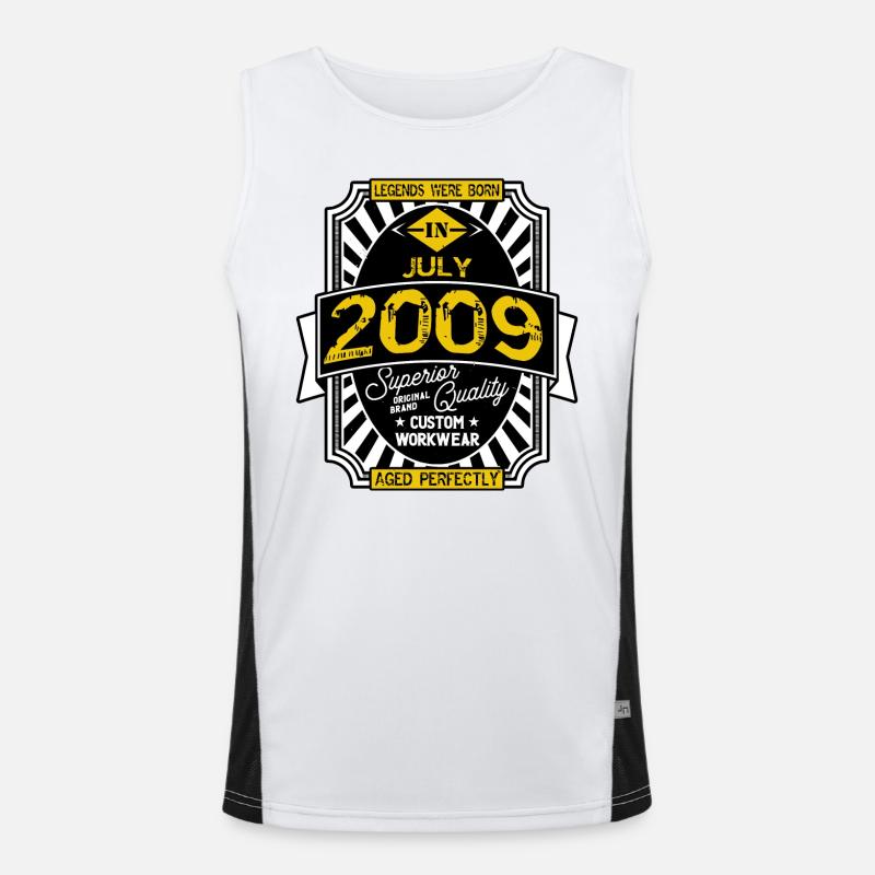 2009 JULI Funktionelles Kontrast-Tank Top für Männer 