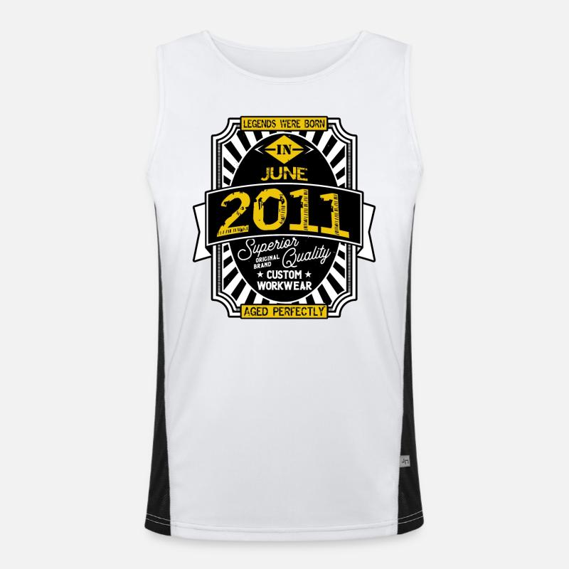 2011 JUNI Funktionelles Kontrast-Tank Top für Männer 