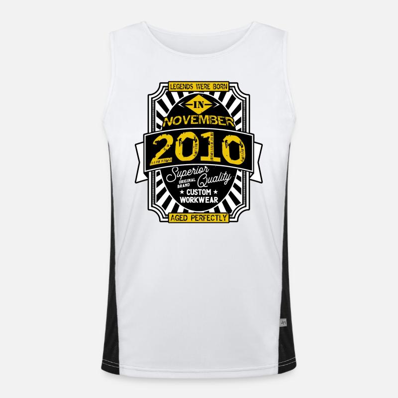 NOVEMBER 2010 Funktionelles Kontrast-Tank Top für Männer 