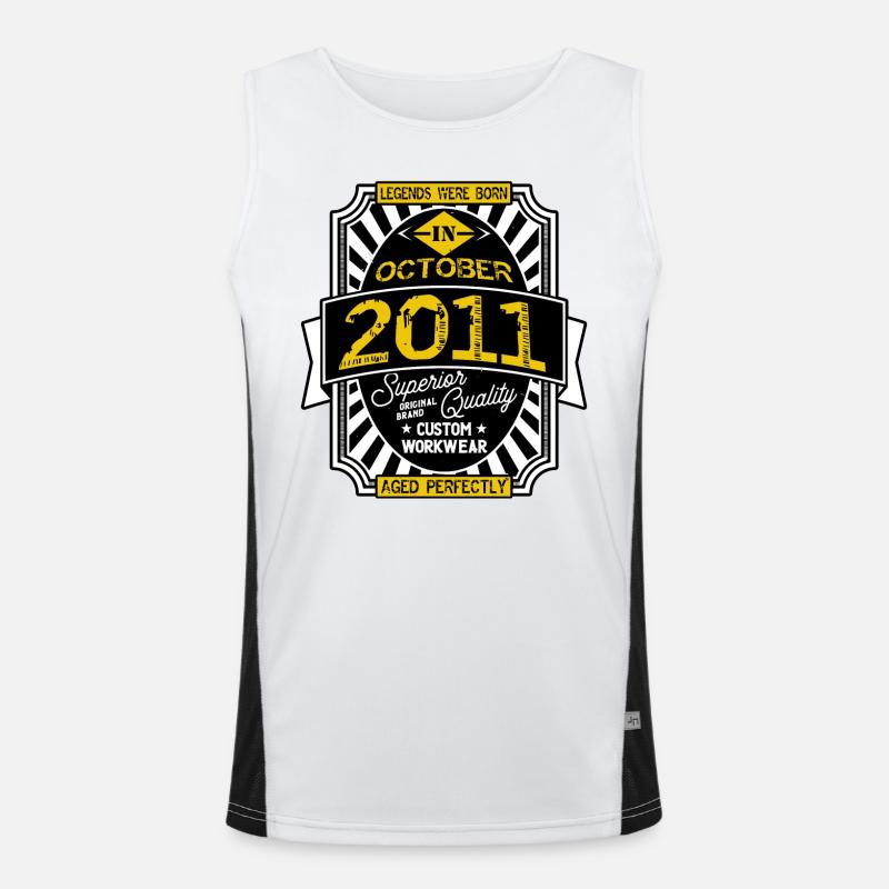 2011 OCTOBER Men's Functional Contrast Tank Top 
