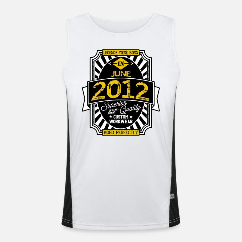 2012 JUNI Funktionelles Kontrast-Tank Top für Männer 