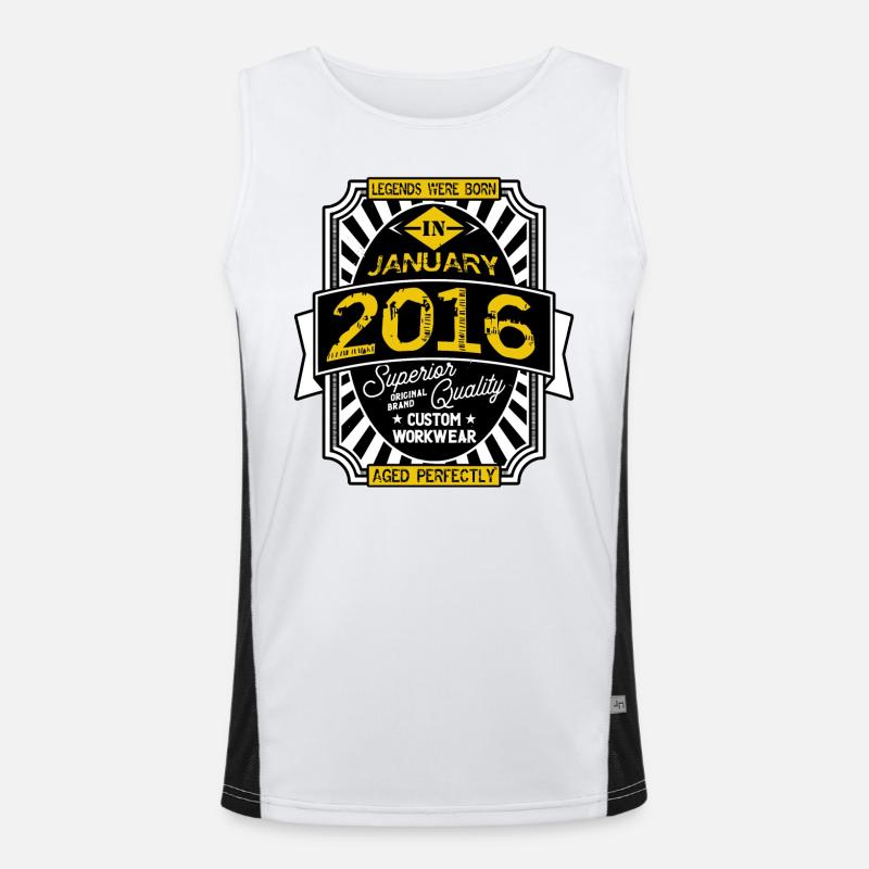 2016 JANUAR Funktionelles Kontrast-Tank Top für Männer 