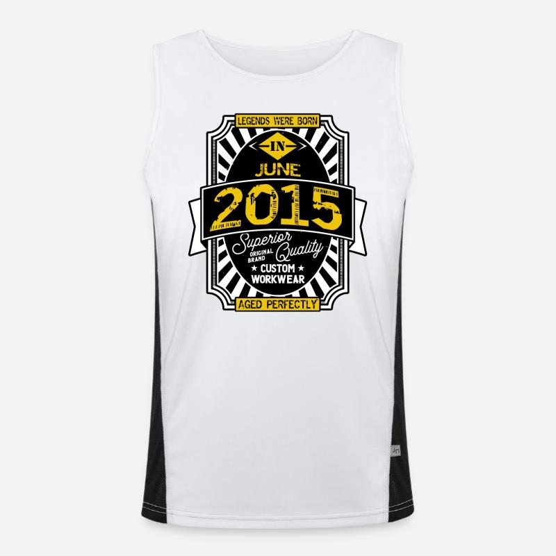 2015 JUNI Funktionelles Kontrast-Tank Top für Männer 