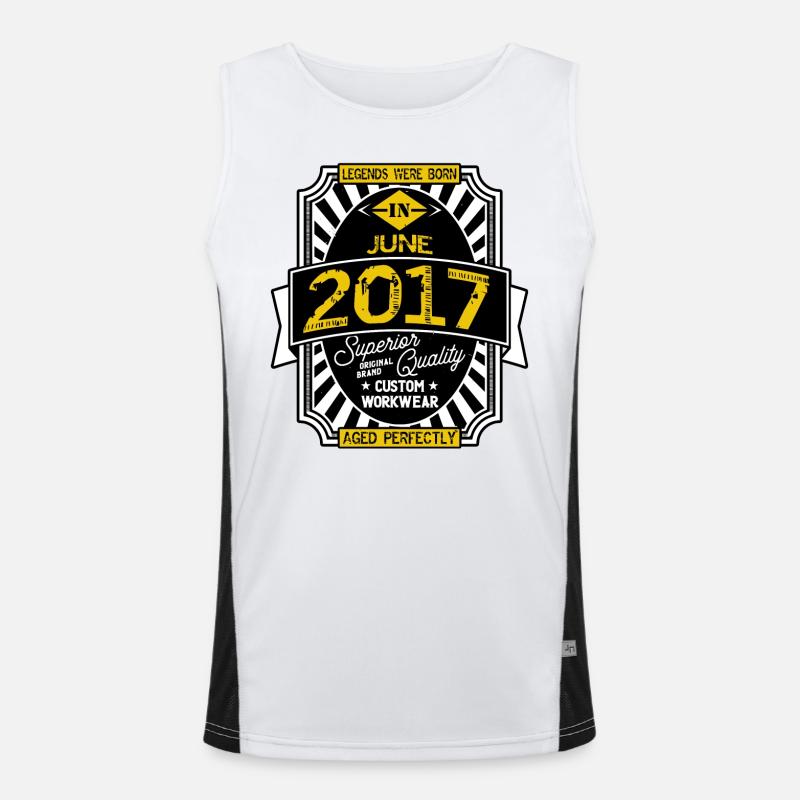 2017 JUNI Funktionelles Kontrast-Tank Top für Männer 