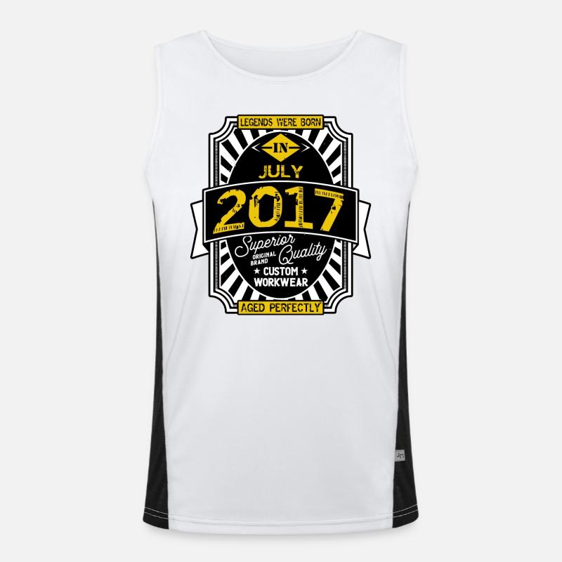 2017 JULI Funktionelles Kontrast-Tank Top für Männer 