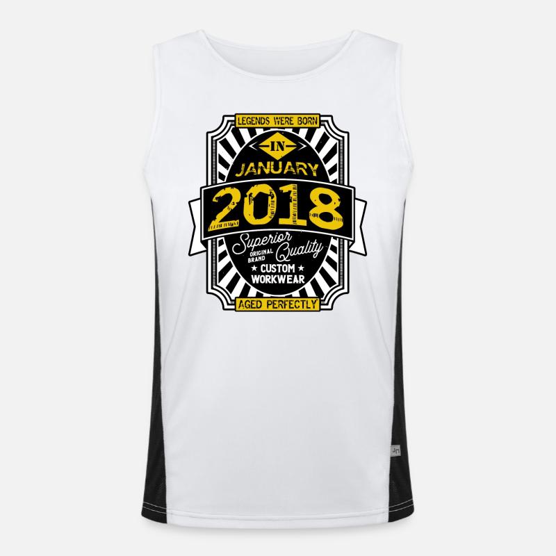 2018 JANUAR Funktionelles Kontrast-Tank Top für Männer 