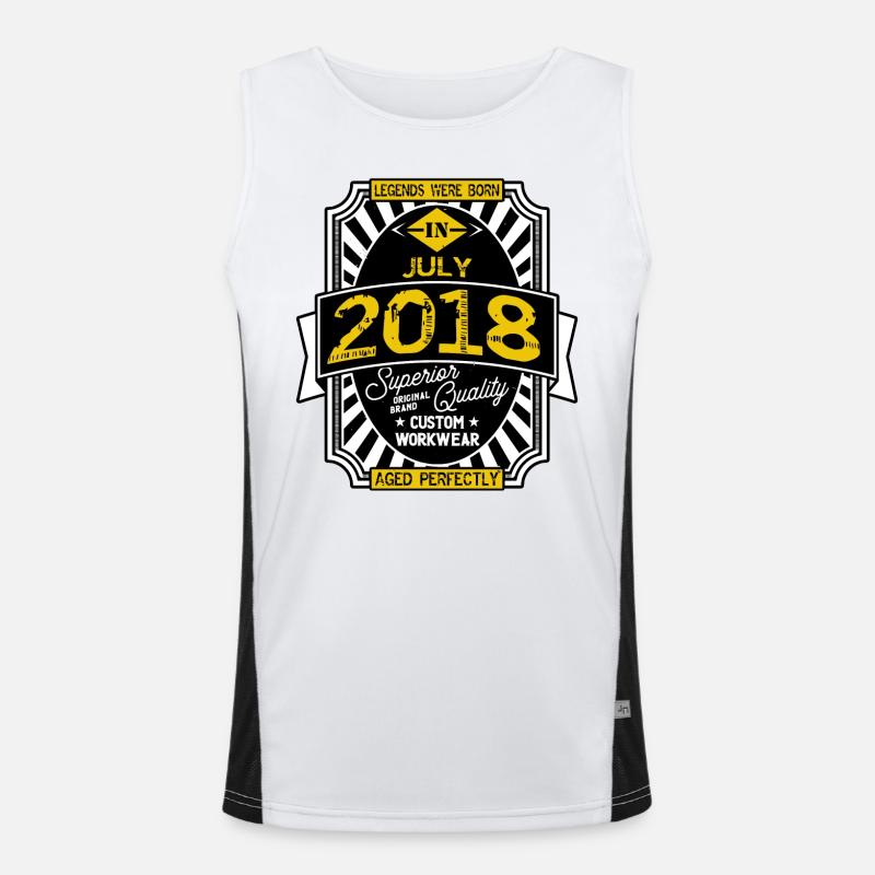 2018 JULI Funktionelles Kontrast-Tank Top für Männer 