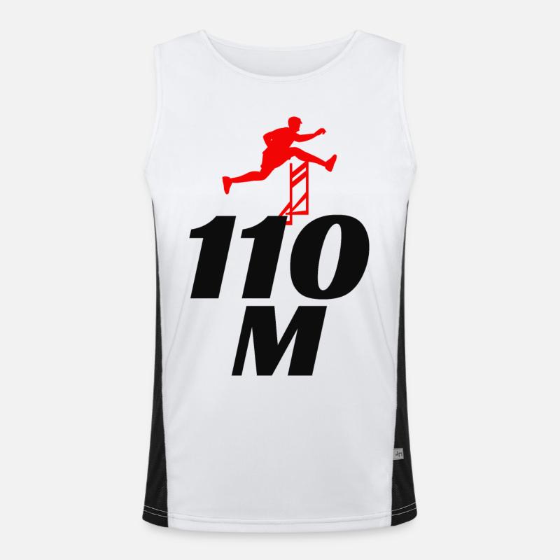 Hurdles Hurdling Hurdler Running Runner Athletes Men's Functional Contrast Tank Top 