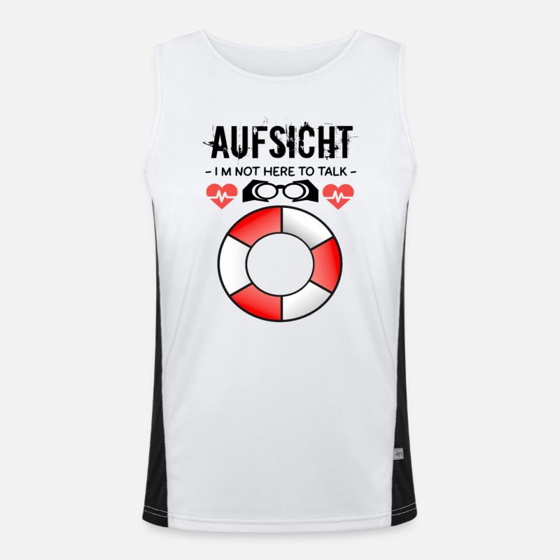 Aufsicht - Badeaufsicht Funktionelles Kontrast-Tank Top für Männer 