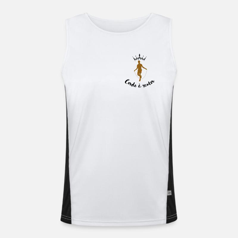 Jumping rope Men's Functional Contrast Tank Top 