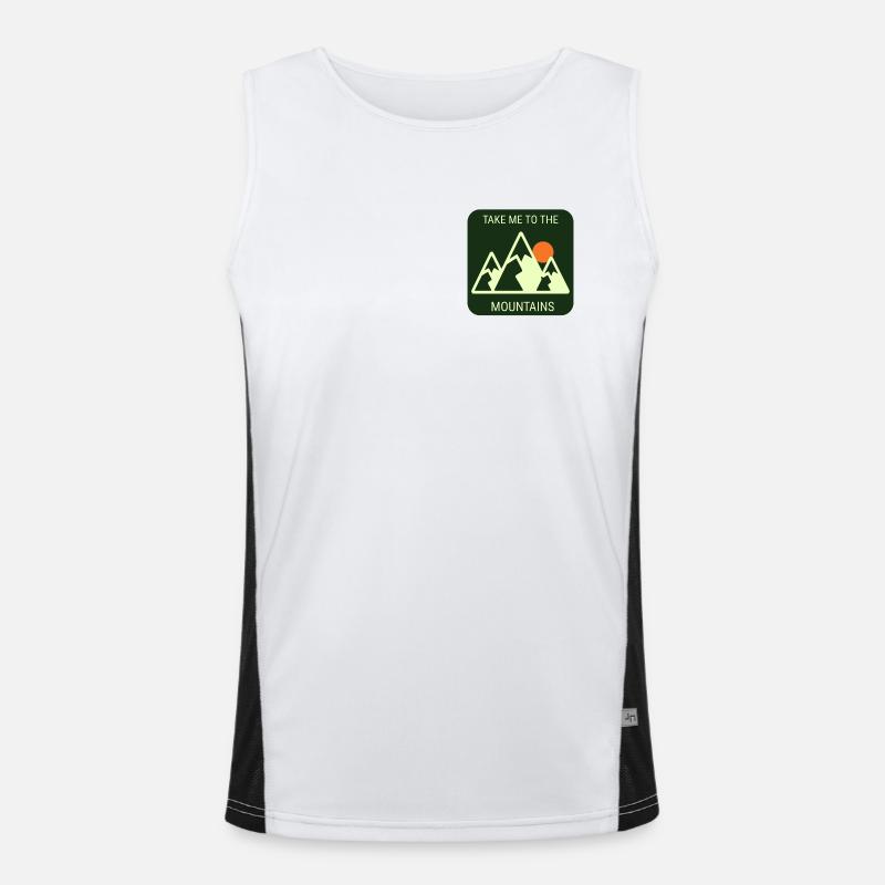Take Me To The Mountains - Plain Version Funktionelles Kontrast-Tank Top für Männer 