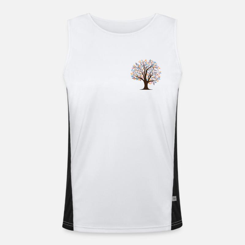 Baum Funktionelles Kontrast-Tank Top für Männer 