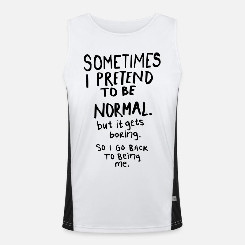 Awesome - Normal is Boring Débardeur respirant contrasté Homme 