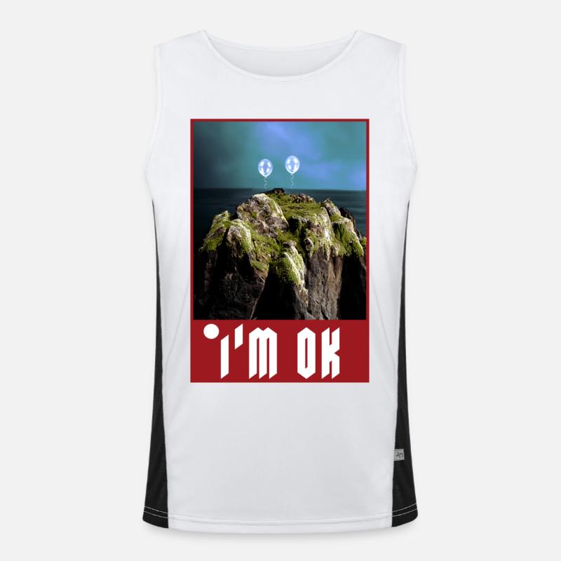 Formally Dressed Chitty-Chatty Funktionelles Kontrast-Tank Top für Männer 