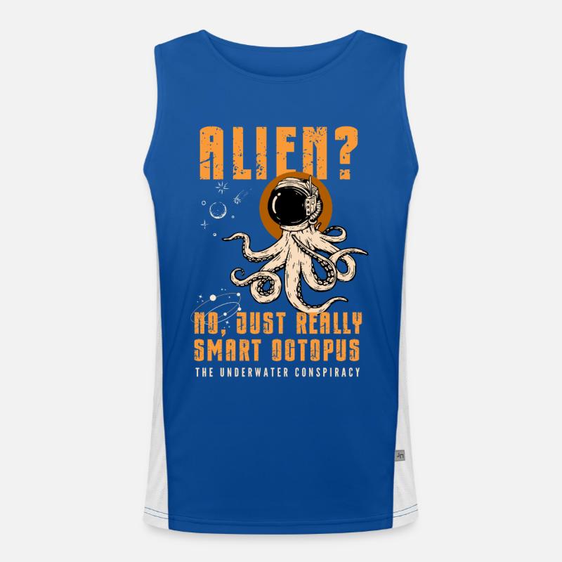 Étranger? Non, juste Smart Octopus Débardeur respirant contrasté Homme 