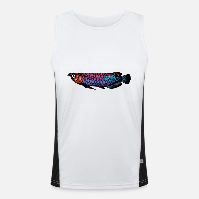 Meerestiere Funktionelles Kontrast-Tank Top für Männer 