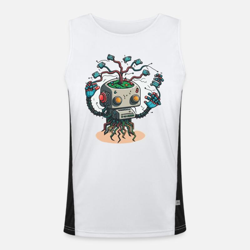 Machine Learning Men's Functional Contrast Tank Top 