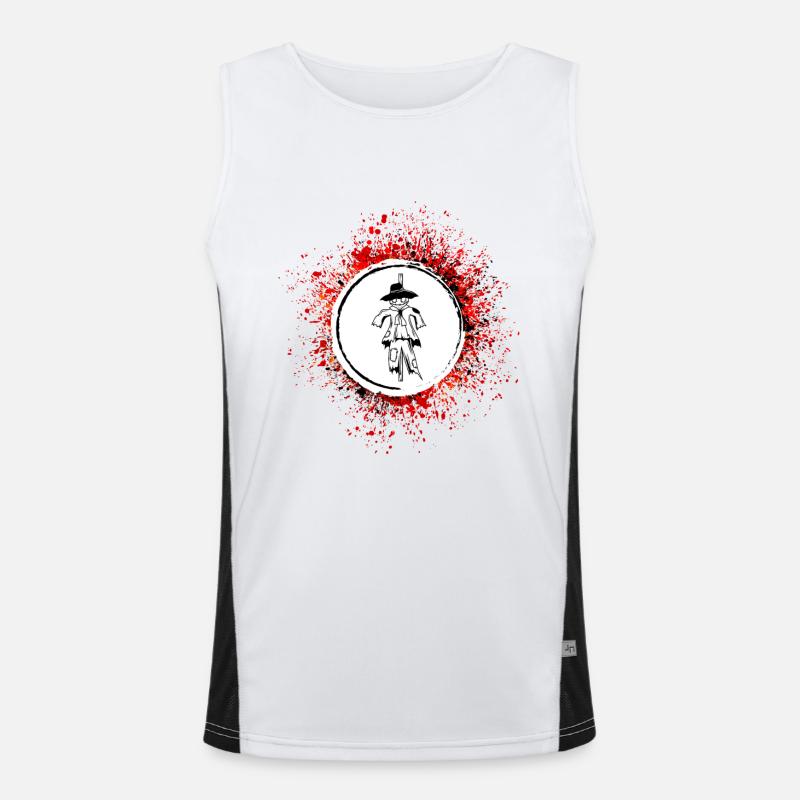 Vogelscheuche Funktionelles Kontrast-Tank Top für Männer 